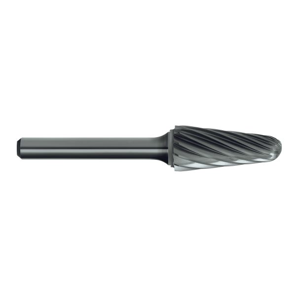 BUR CRB B220 SL6AC TAPER SHAPE RAD-END ALUCut 5/8x1-5/16 1/4
