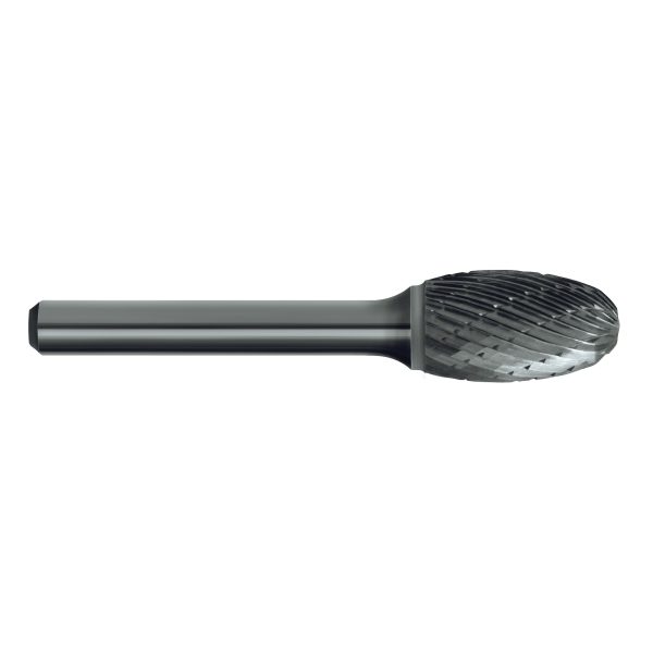 BURR CRB B303 SE600 OVAL SHP DBLCUT 15.9x25.4 6mm SHK