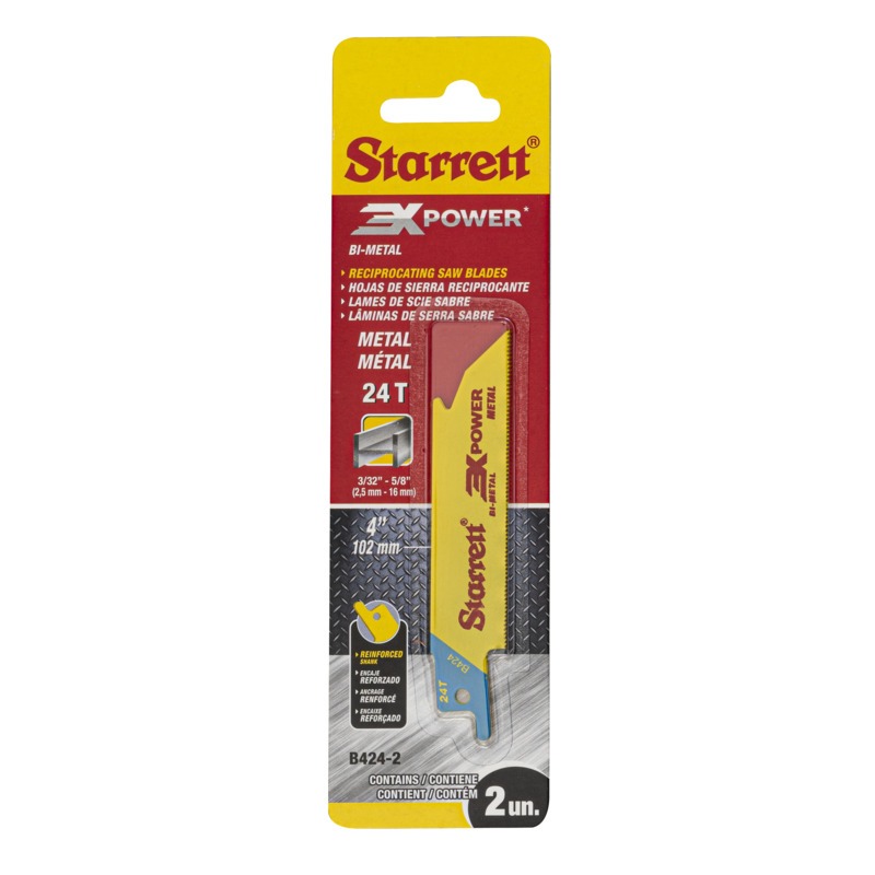 Starrett - Recip Saw Blade 100mm X 24tpi (2PACK)