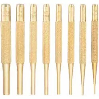 Starrett PIN PUNCH- BRASS DRIVE 3/32 B565B Brass Drive Pin Punch, 3/32