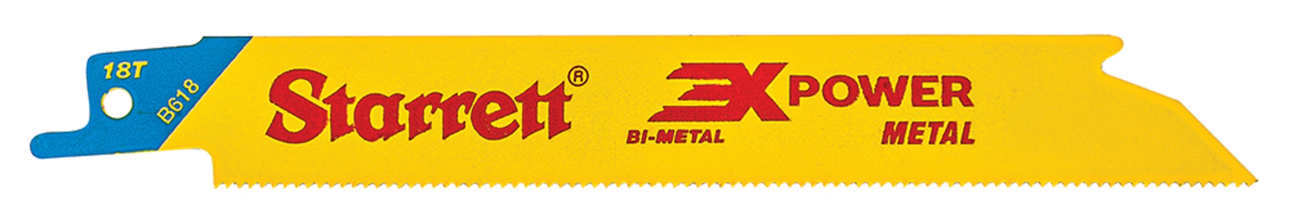 Starrett Recip Saw Blade 150mm X 18tpi (50 PACK) B618-50 Metal Cut Reciprocating Saw Blade