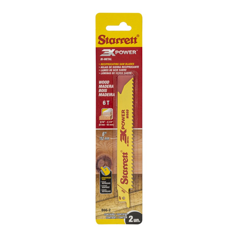 Starrett - Recip Saw Blade 150mm X 6tpi (2 PACK)