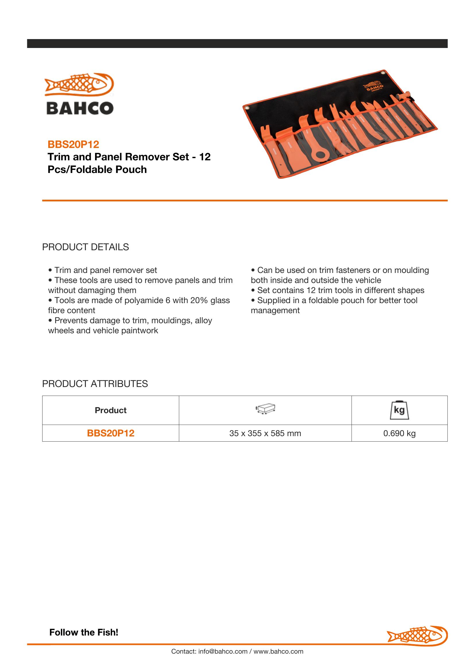 Bahco Trim Removal Set - Image 6
