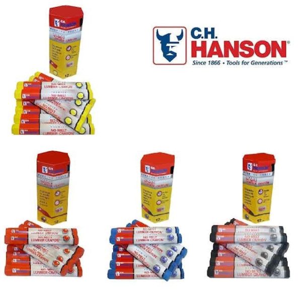 C.H. Hanson LUMBER CRAYON NO MELT BLUE