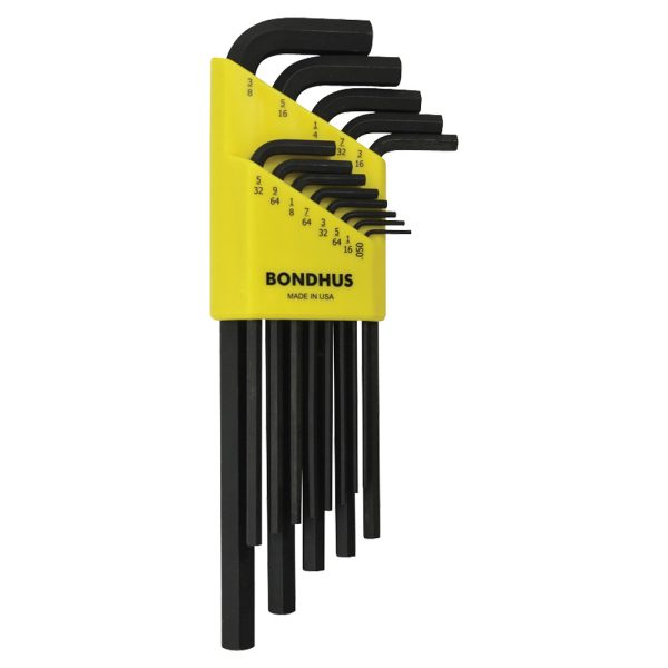 BONDHUS SET 13 HEX L-WR LONG .050-3/8"