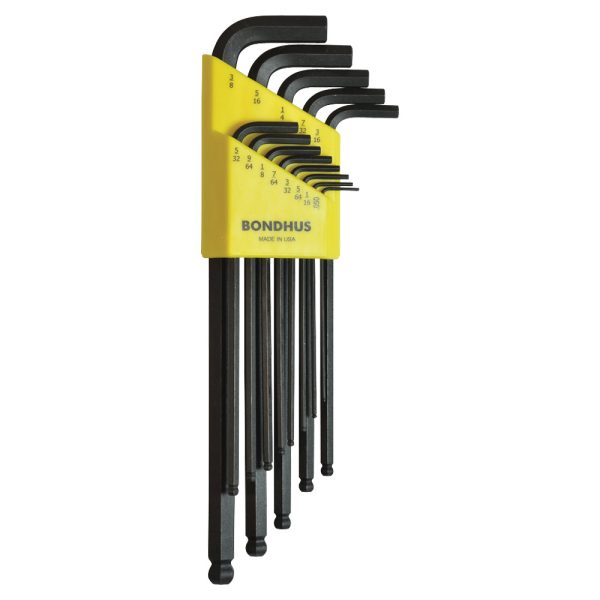 BONDHUS SET13 BALL END L-WR INCH XL 050-3/8