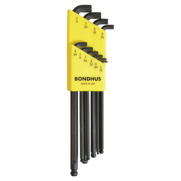 BONDHUS SET 10 STUBBY BALL END L-WR 1/16-1/4"