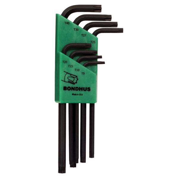 BONDHUS SET 8 TORX L-WR LONG T9-T40