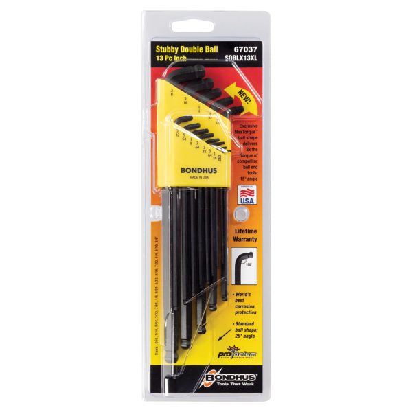 BONDHUS SET 13 STUB DBL BALL IN L-WR XL