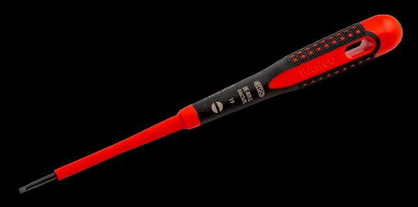 Bahco ERGO handled Screwdriver, insulated to 1000V, slotted head, 222mm blade, 100mm, tip 4.0mm - Image 5