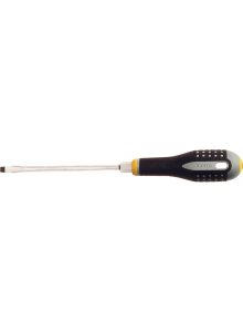 Bahco ERGO handled Screwdriver, slotted head, flat tip, 247mm, blade125mm, tip 8.0mm