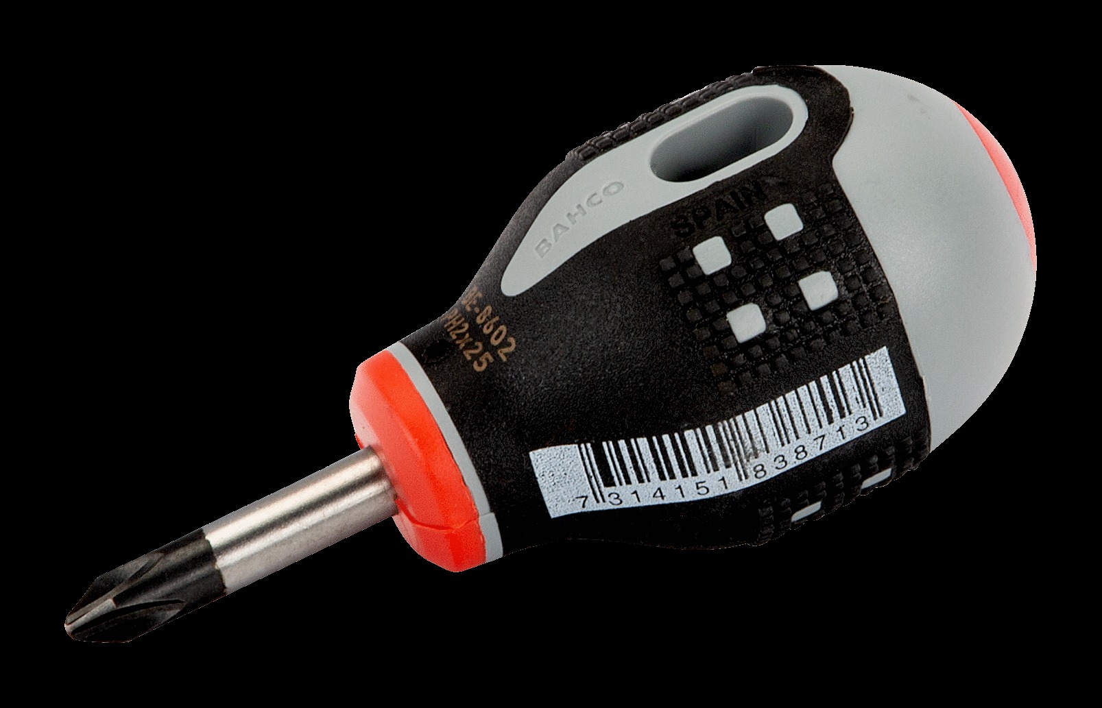Bahco ERGO handled Screwdriver, Philips head, 83mm, blade 25mm, No. 1