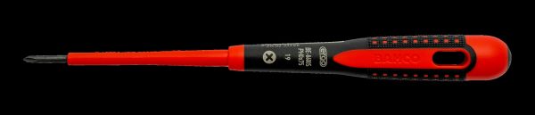 Bahco ERGO handled Screwdriver, insulated to 1000V, Philips head, 222mm blade 80mm, PH 1 - Image 3