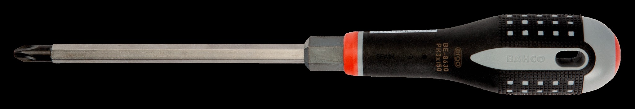 Bahco ERGO handled Screwdriver, Philips head, 272mm, blade 150mm, No. 3 - Image 2