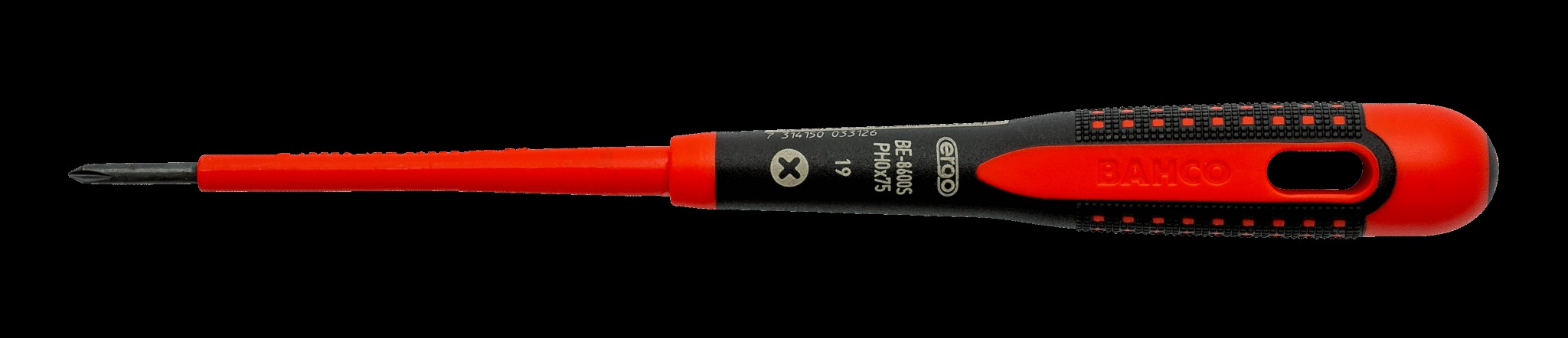 Bahco ERGO handled Screwdriver, insulated to 1000V, Philips head , 272mm blade 150mm, PH 3 - Image 3