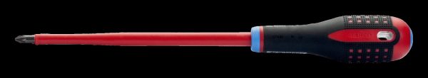Bahco ERGO handled Screwdriver, insulated to 1000V, Pozidriv PZ0 - Image 2