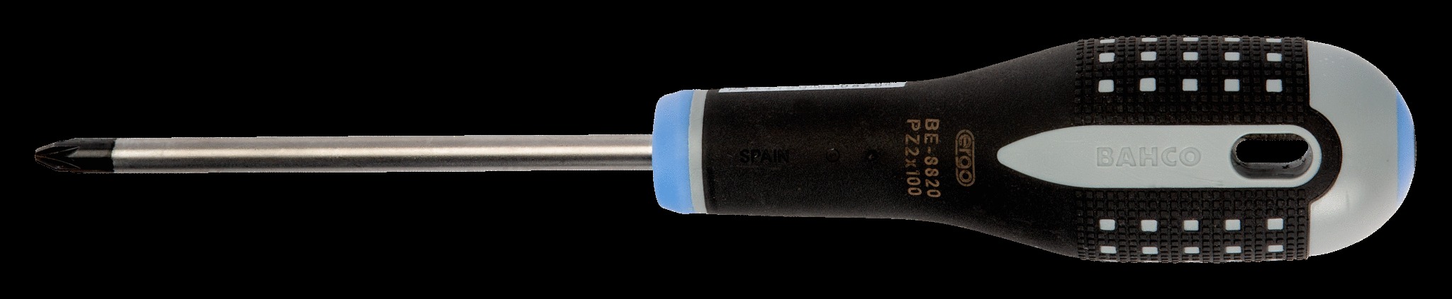 Bahco ERGO handled Screwdriver, pozidriv, 197mm, blade 75mm, No. 1 - Image 2
