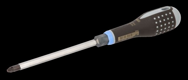 Bahco ERGO handled Screwdriver, pozidriv, 272mm, blade 150mm, No. 3