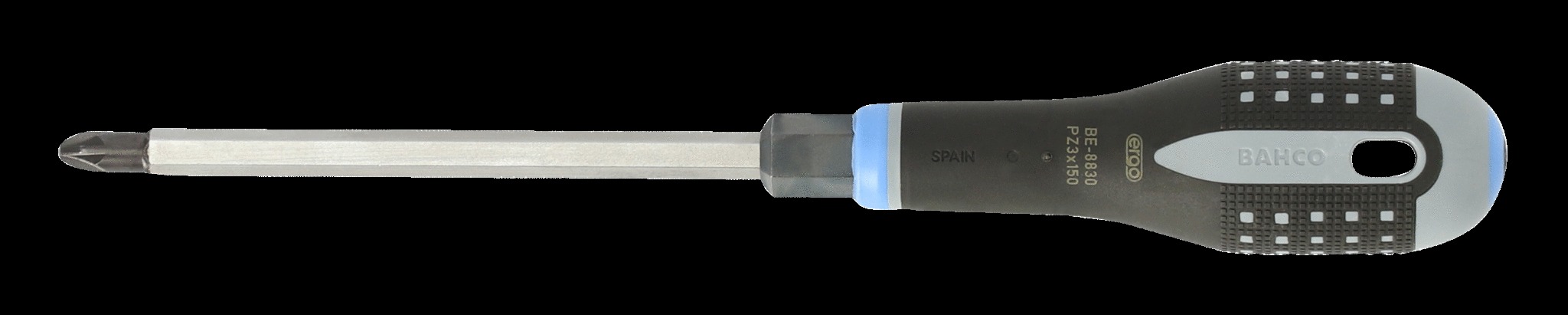 Bahco ERGO handled Screwdriver, pozidriv, 272mm, blade 150mm, No. 3 - Image 2