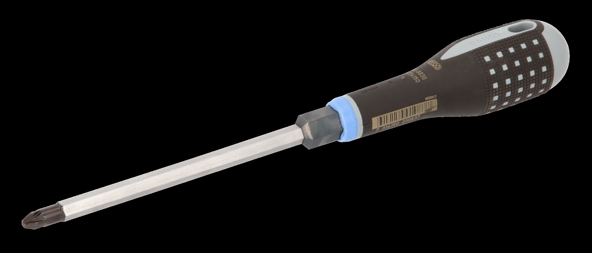Bahco ERGO handled Screwdriver, pozidriv, 361mm, blade 200mm, No. 4