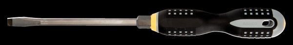 Bahco ERGO handled Screwdriver, slotted head, square shank, flat tip, 336mm, blade 175mm, tip 8.0mm. - Image 2