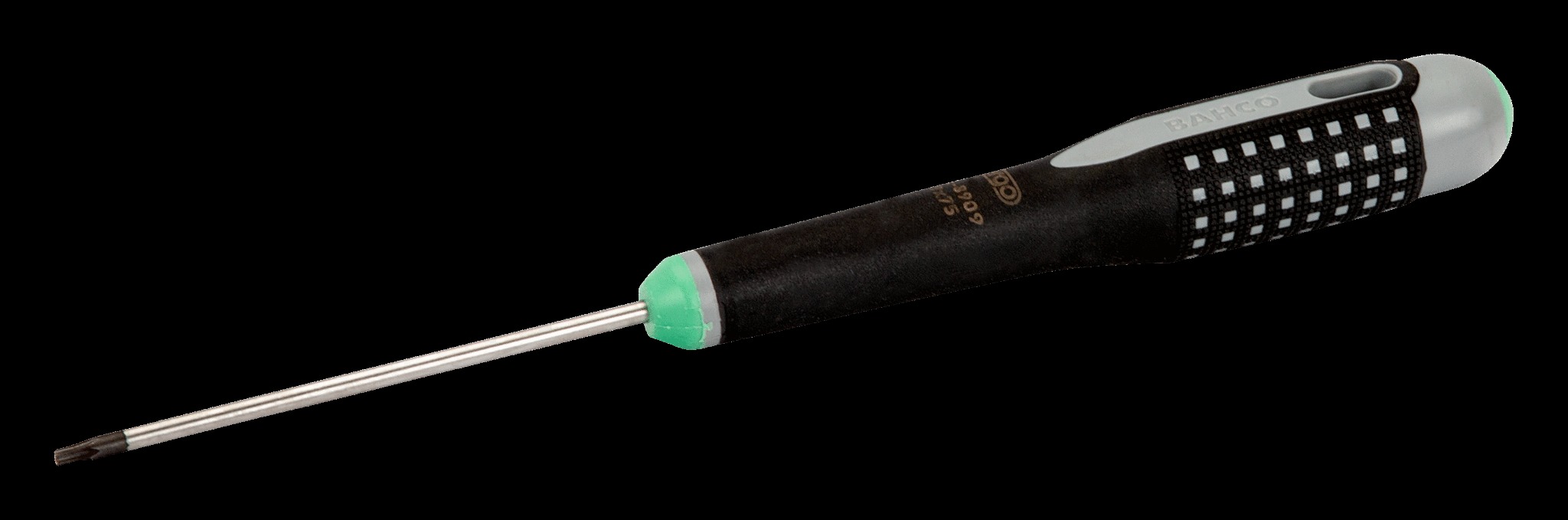 Bahco ERGO handled Screwdriver. TORX, 197mm, blade 75, T7 tip