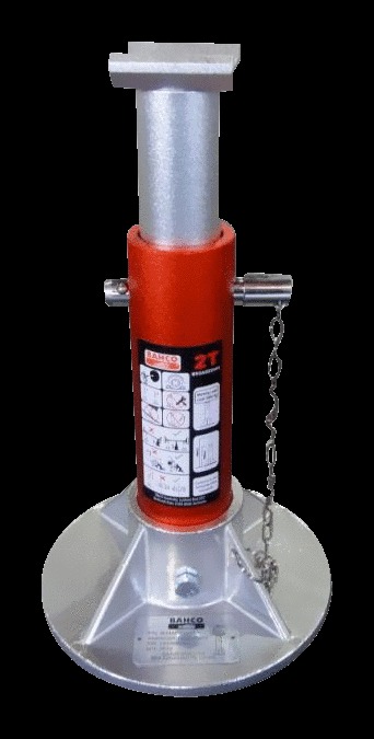 Bahco Lightweight Aluminium Jack stands with safety pin