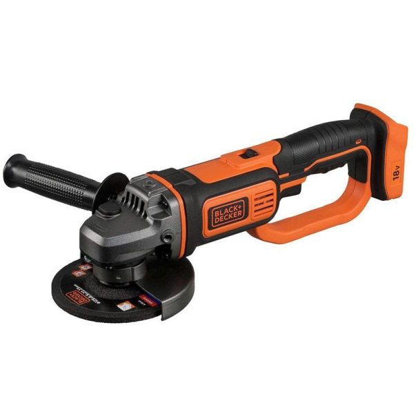 B&D - ANGLE GRINDER 125mm, 18V LITHIUM, SKIN ONLY