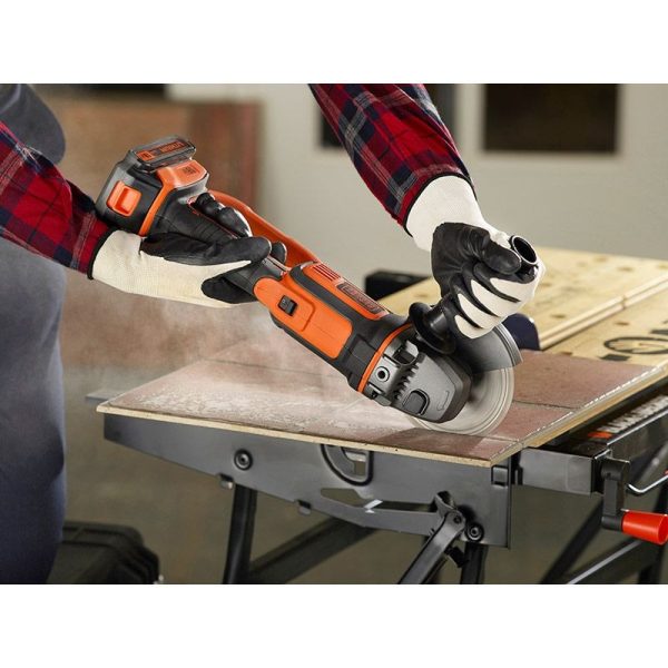 B&D - ANGLE GRINDER 125mm, 18V LITHIUM, SKIN ONLY - Image 8