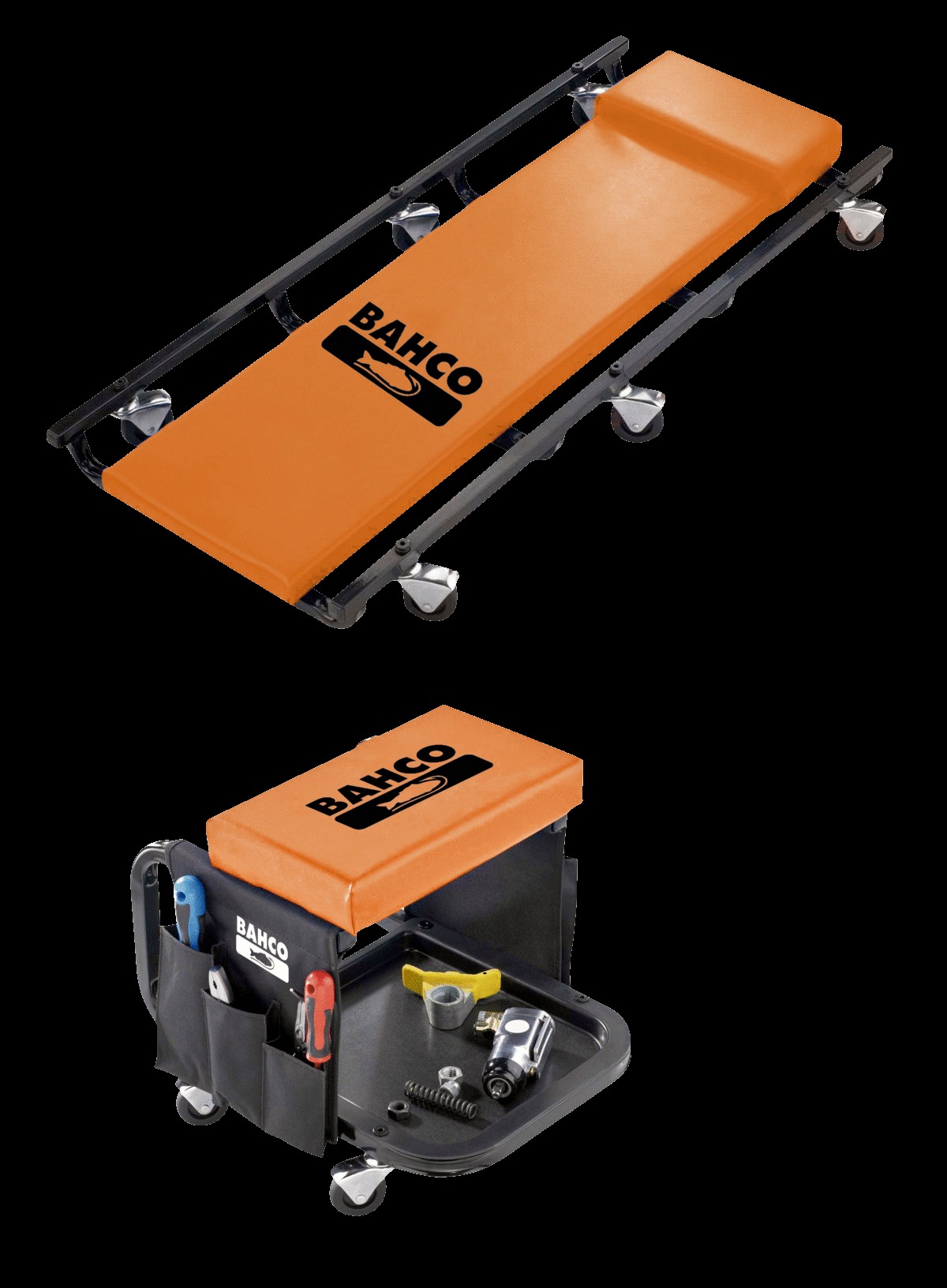 Bahco 2 piece Creeper and Stool Set