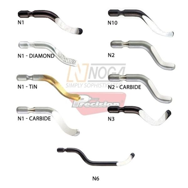 NOGA BLADE SWIVEL DEBURRING PACK OF 10 LIGHT DUTY N1