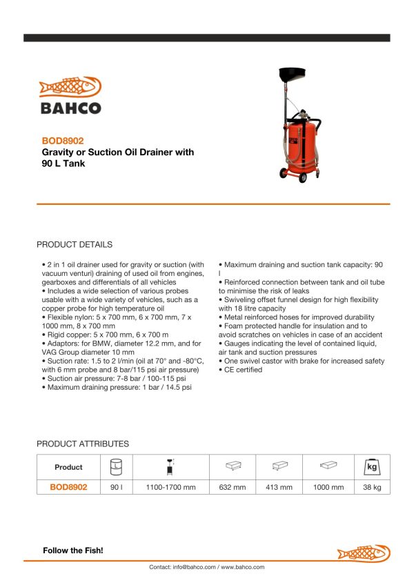 Bahco Air Oil Drainer - Image 4