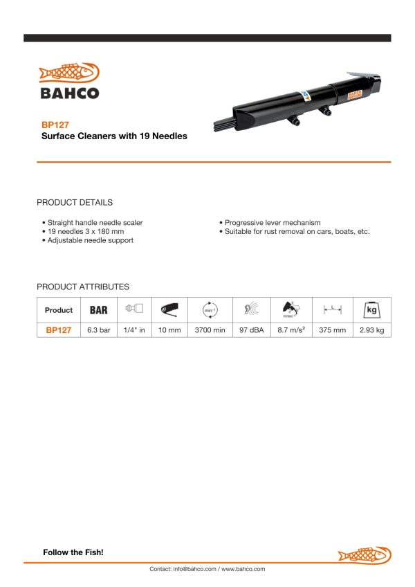 Bahco Needle Scaler - Image 5