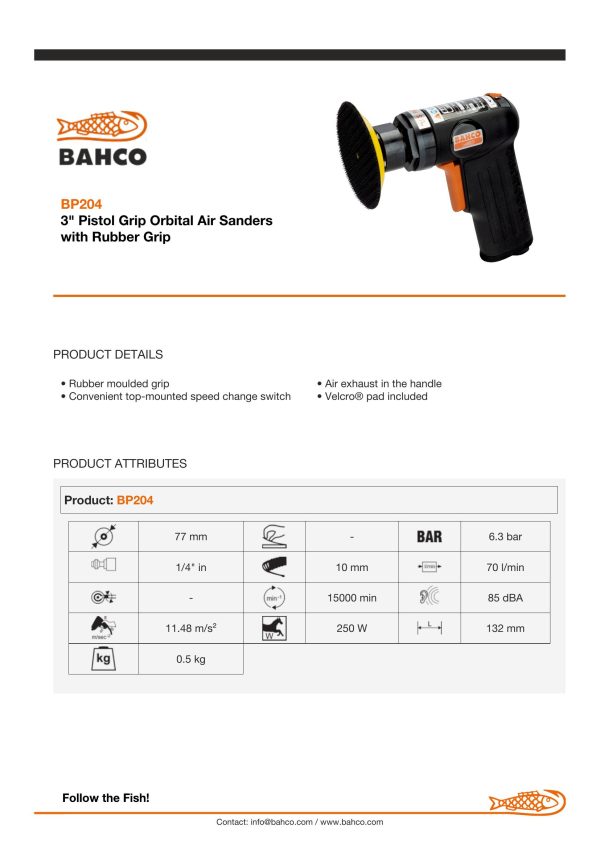 Bahco Pistol Grip Sander - Image 4