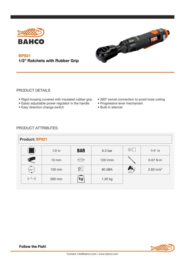 Bahco Ratchet 1/2" - Image 6