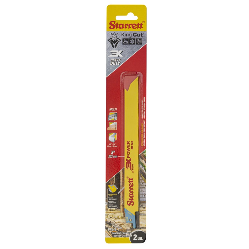 Starrett - Recip Saw Blade 203mm X 18tpi (2 PACK)