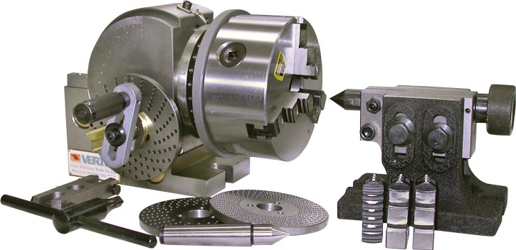 Vertex - Dividing Head - includes 5" 3 Jaw Chuck, plates and tailstock
