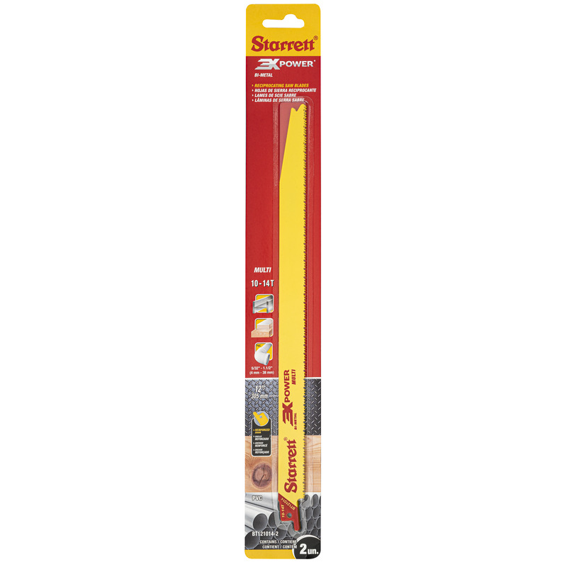 Starrett - Tapered Recip Saw Blade 300mm X 10-14 Tpi (2 PACK)