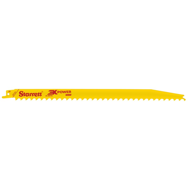 Starrett Tapered Recip Saw Blade 300mm X 3tpi (20 PACK) BU36-2 Wood Cutting Jig Saw Blade