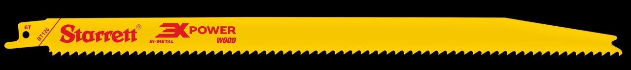 Starrett - Tapered Recip Saw Blade 300mm X 6tpi (2 PACK) - Image 2