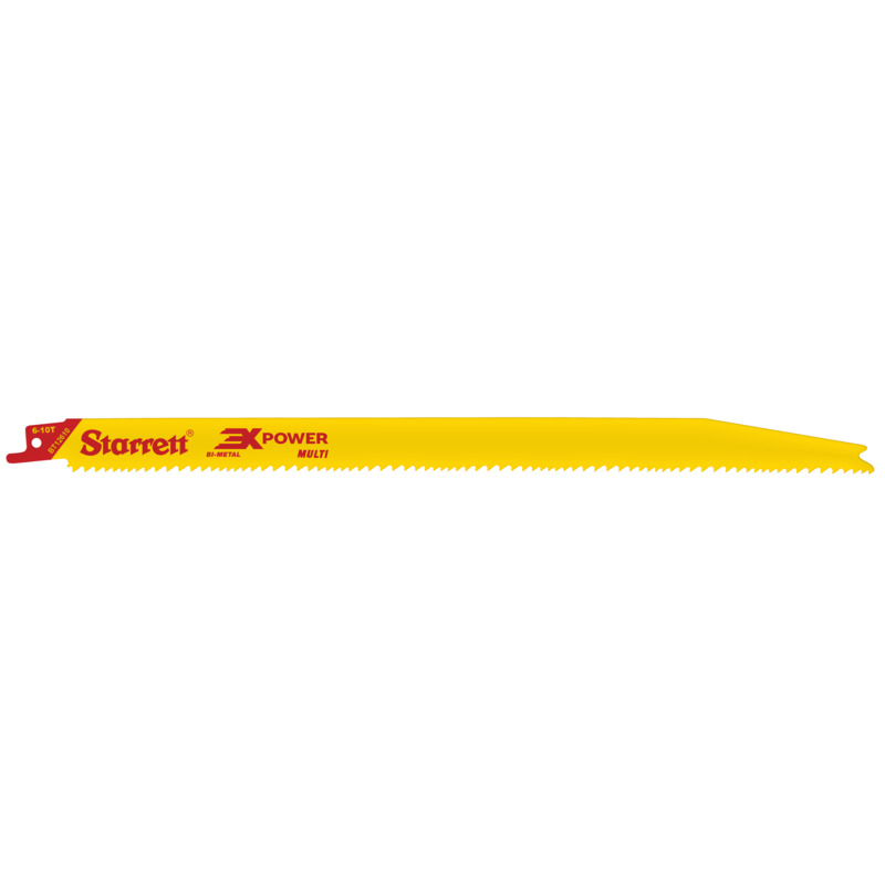 Starrett Tapered Recip Saw Blade 300mm X 6-10tpi (20 PACK) BT12610-20 Multi-Purpose Reciprocating Saw Blade