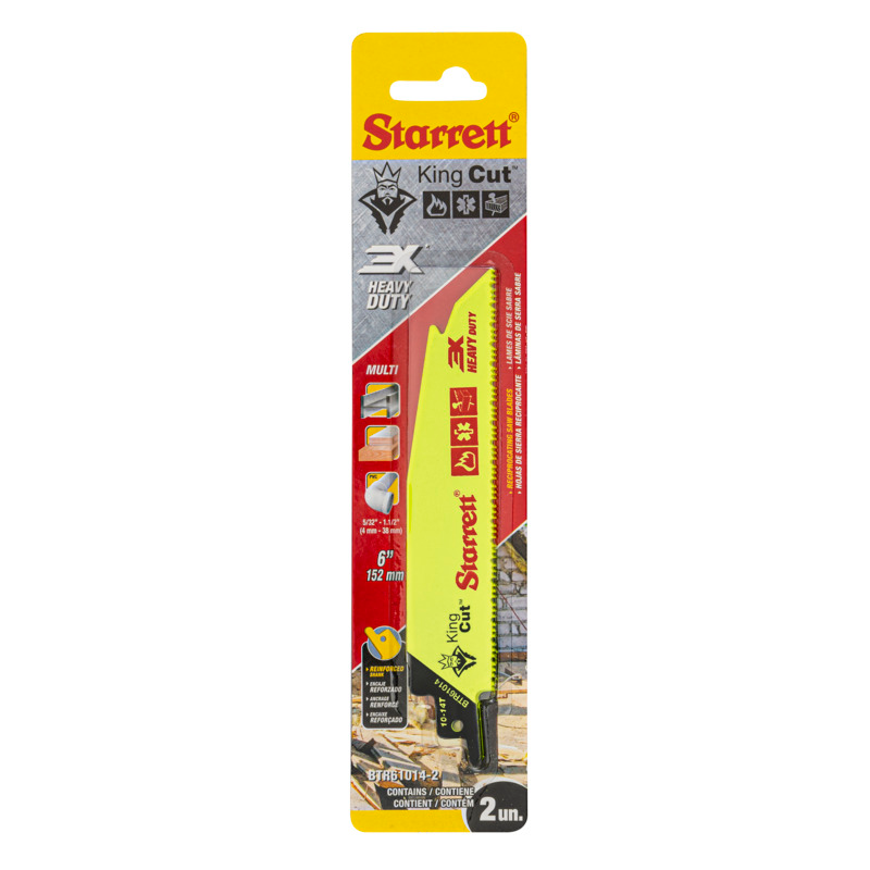 Starrett - King Cut Tapered Recip Saw Blade 150mm X 10-14tpi (2 PACK)