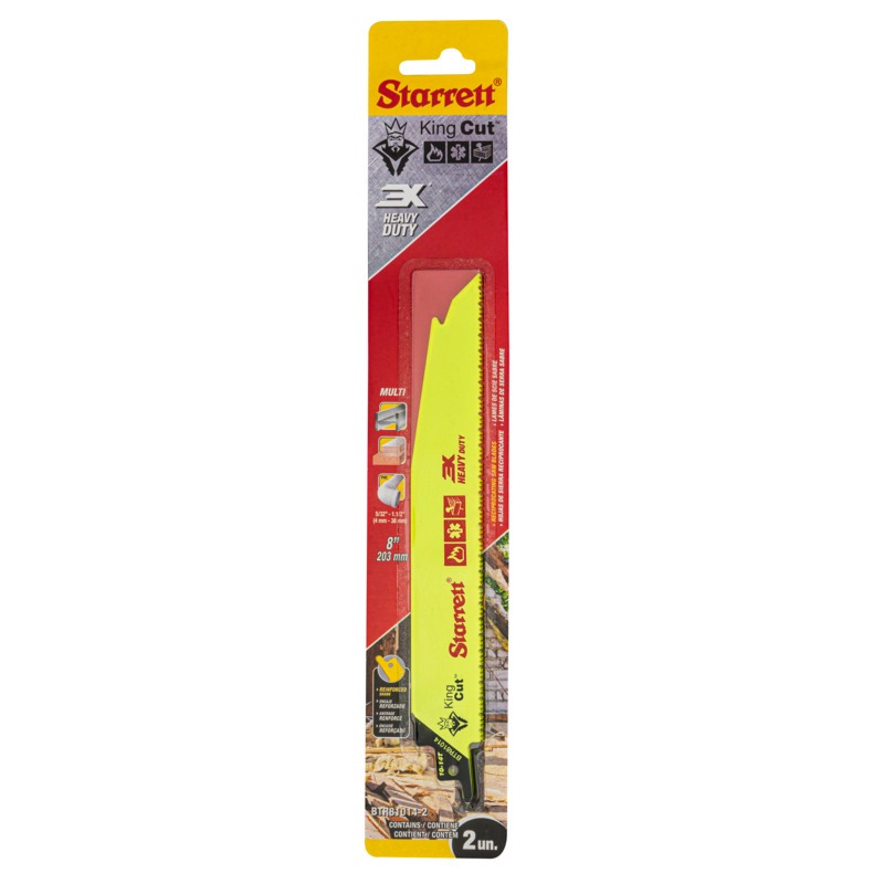 Starrett - King Cut Tapered Recip Saw Blade 203mm X 10-14tpi (2 PACK)