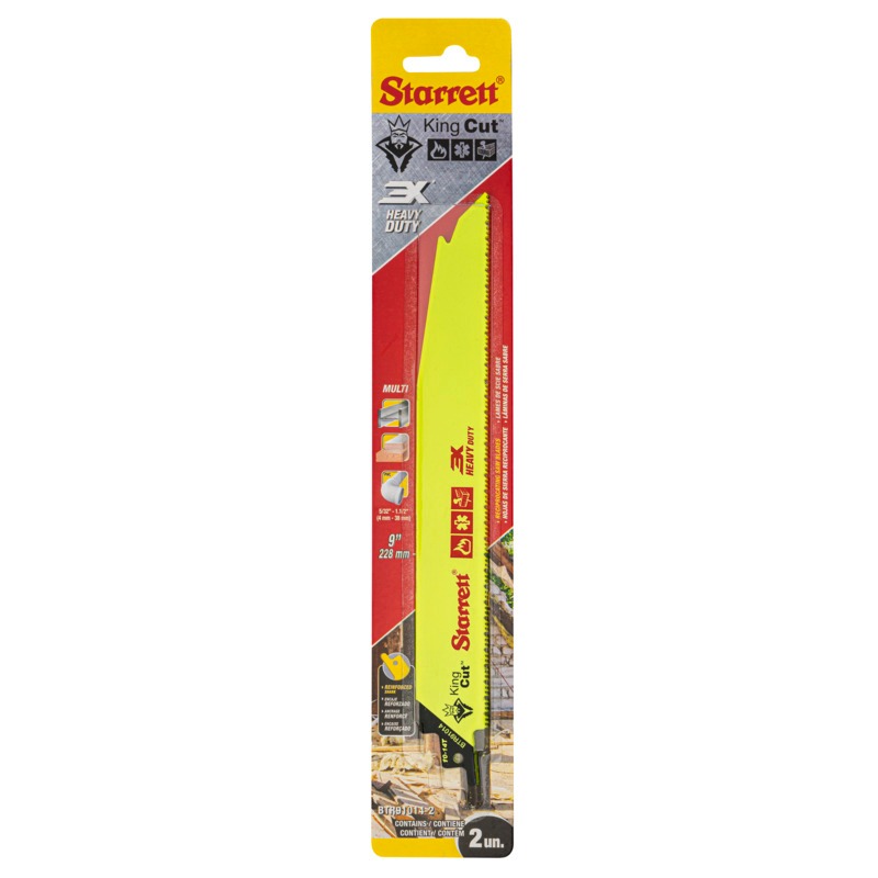 Starrett - King Cut Tapered Recip Saw Blade 225mm X 10-14tpi (2 PACK)