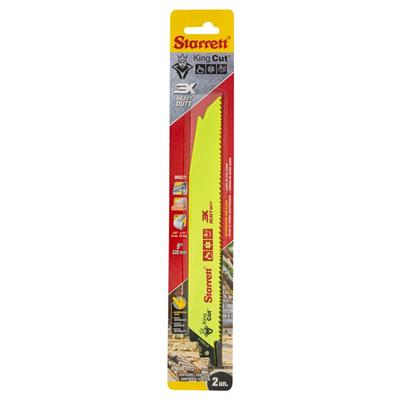Starrett - King Cut Tapered Recip Saw Blade 225mm X 6-10tpi (2 PACK)