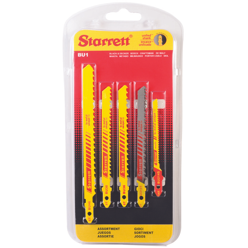 Starrett - Jig Saw Blades - Unified Shank Wood Pack (5 PACK)