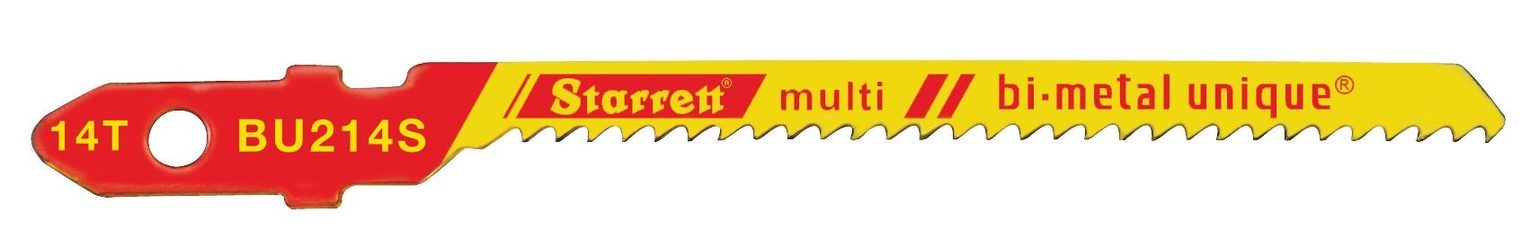 Starrett Jig Saw Blades - Unified Shank 50mm x 4.5 x 1mm x 14TPI Scroll Tooth (20 PA BU214S-20 Wood Cutting Jig Saw Blade - Image 2