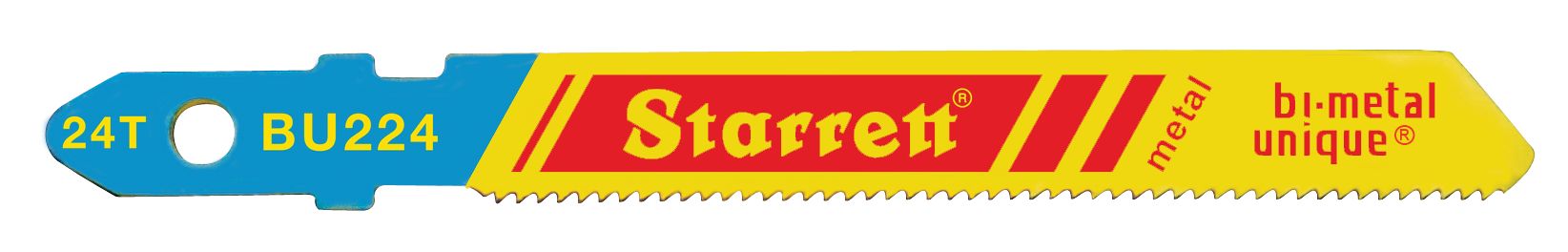 Starrett Jig Saw Blades - Unified Shank 50mm x 7.5mm x 1mm x 24TPI Regular Tooth (20 BU224-20 Metal Cutting Jig Saw Blade - Image 2