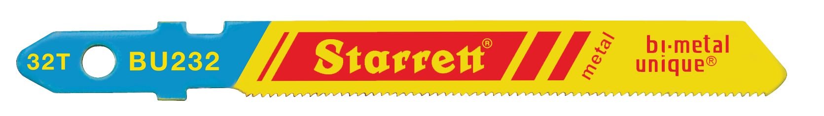 Starrett Jig Saw Blades - Unified Shank 50mm x 7.5mm x 1mm x 32TPI Regular Tooth (20 BU232-20 Metal Cutting Jig Saw Blade - Image 2