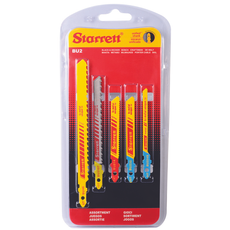 Starrett - Jig Saw Blades - Unified Shank Multi Pack (5 PACK)